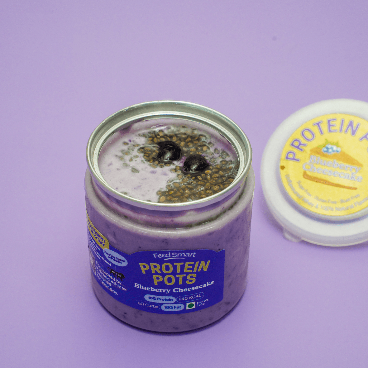 Blueberry Cheesecake Protein Pot